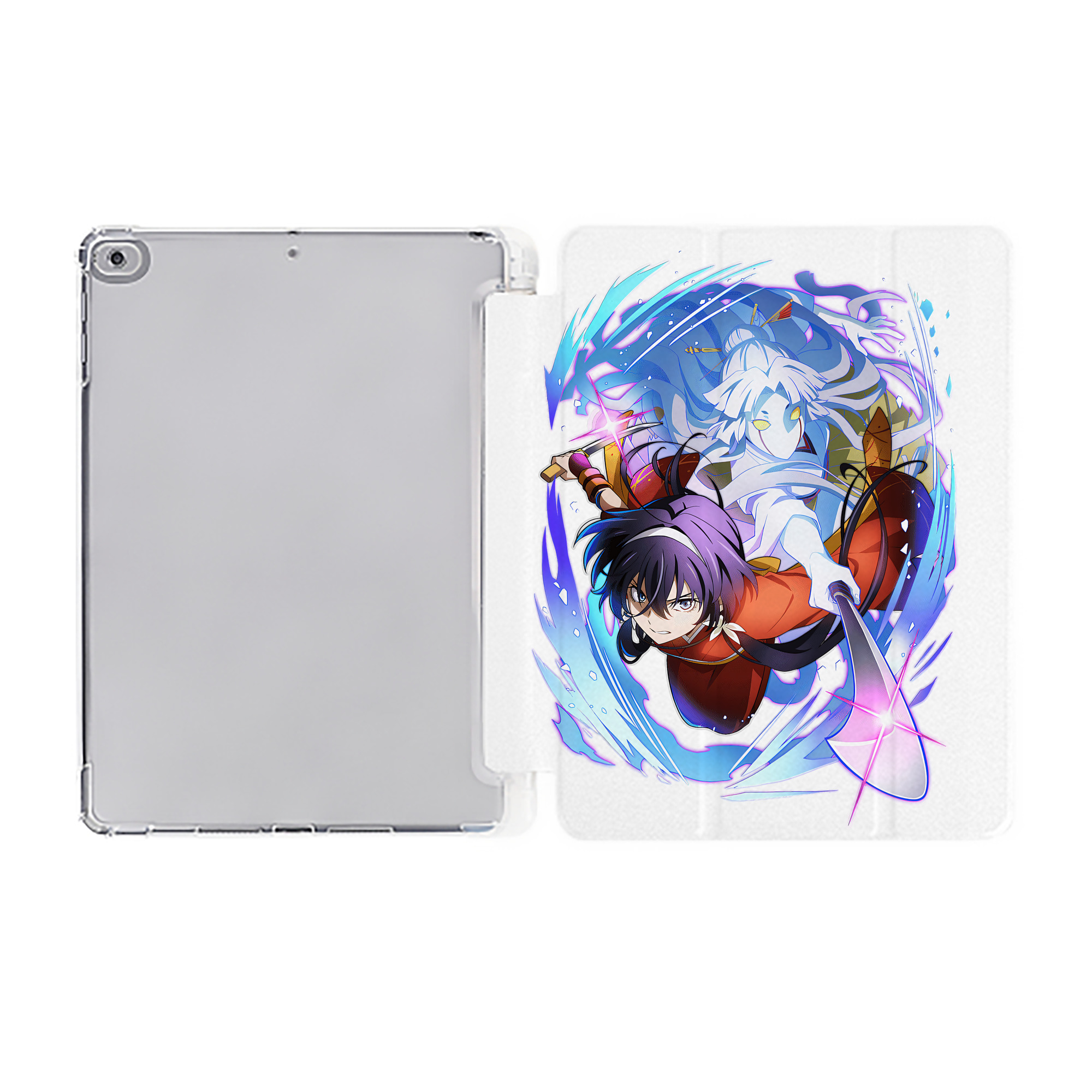 （画像用） 文豪ストレイドッグス Bungo Stray Dogs IPad ケース ペン収納付き 三つ折りスタンド PUレザー×シリコン 対応機種9.5/10.5/10.9インチ